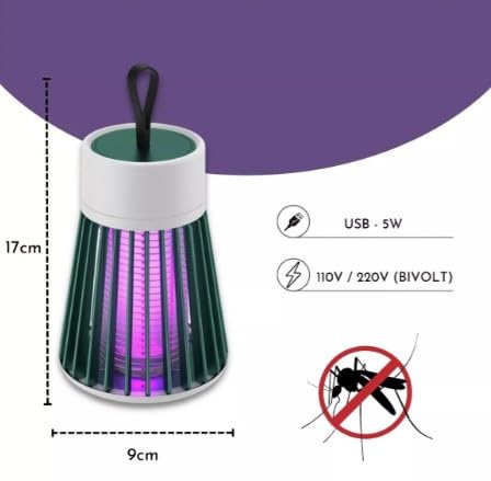 Repelente Eletrico Mata Mosquito Luminaria Ultravioleta - Pernilongos Mosquisto Dengue Insetos 110/2