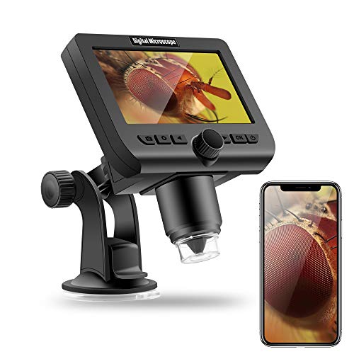 Digital Wireless Microscope, Veroyi 4.3 Inches LCD USB Digital Microscope 1080P 50X to