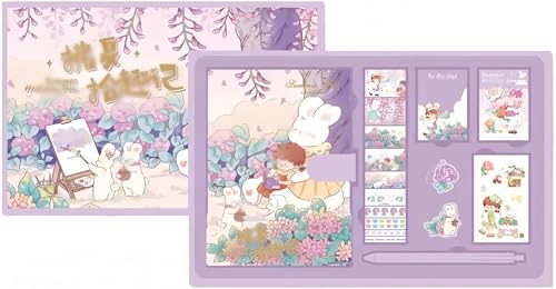 Yozuki ���L�� ���w�� ���x���m�[�g �V�X�e���蒠 ������ ���[��Z�b�g �v���[���g �y�� �����^�� ���킢�� �ϖ��� ���C�z�� �u�b�N�}�[�N�t�� 3D�^�C�g���y�[�W DIY �ޗ����΂� ���� �i�w �V�w�� ���蕨 ���ƋL�O�i �a���� �q���p ����