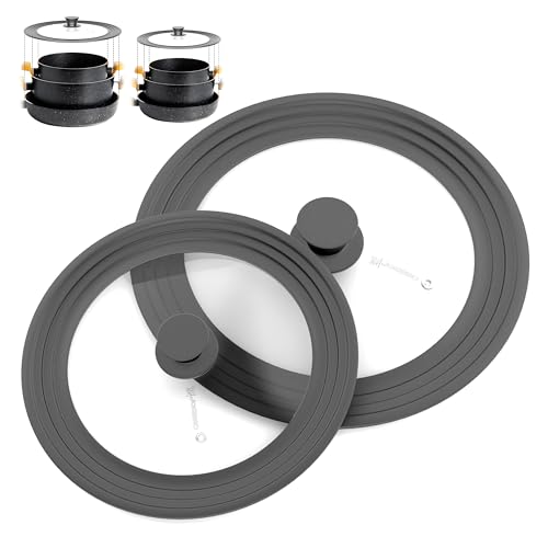 Universal Lid for Pots, Pans & Skillets, 7.5-11.5' Cookware