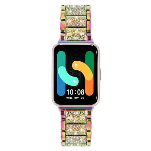 Compatible WithSamsung Galaxy FIT 3 Band Replacement, Stylish Replacement Accessories Strap with Bling Rhinestones Watchband for Samsung Galaxy FIT 3 SM-R3903