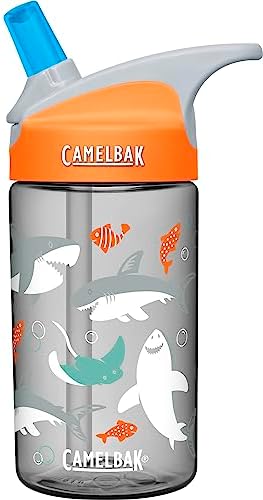 CamelBak Kids Eddy Water Bottle, 0.4 L, Sharks