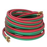 Puaibbsi Oxygen Acetylene Hose 1/4-Inch × 50 Feet with 9/16