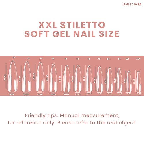 Allkem XXL Soft Gel Nail Tips