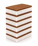 Heavy Duty Scrub Sponges for Dishes – Non-Scratch Kitchen Sponges, Tough on Grease, Safe for Nonstick Cookware, Multi-Purpose Cleaning Sponge (6 Pack)