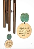 DIRECT Shipping Best Seller Memorial Gift Sympathy Wind Chime Rush Shipping for Funeral Loss in Memory of Loved One Copper Listen to the Wind Memorial Garden