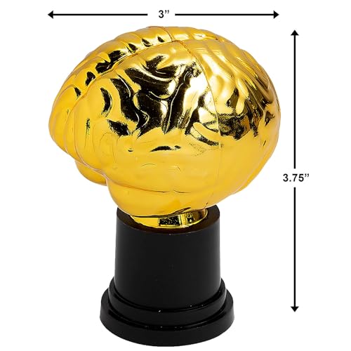Trophée du cerveau papeterie pack de 12 pièces pour bureau - 2