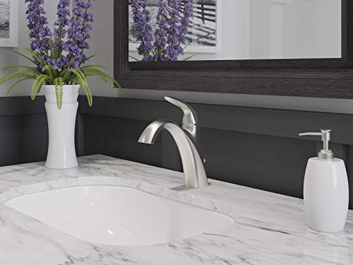 Kohler 45800-4-Bn Alteo Handle Single Hole Or Centerset Bathroom Faucet With Metal Drain, One Size, Vibrant Brushed Nickel #TOP1