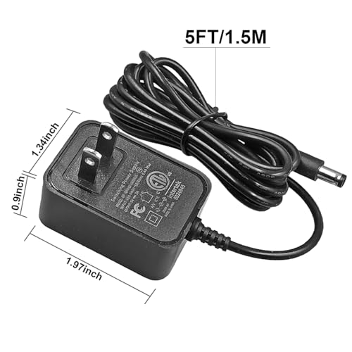 Image of 5V 2A Power Adapter Replacement for Yealink Phone PS5V2000US | Power Supply Compatible with Yealink T29G T54W T46U T46S T57W T48S T53W T58A MP54 MP56 5V Phone Charger Cord(5 Feet)
