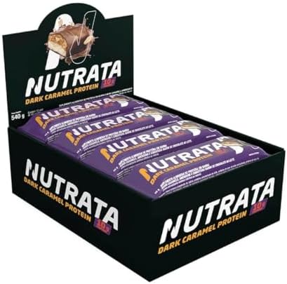 Nutrata Caramel Protein Display (12 unid. 45g), Dark Caramel, Nut...