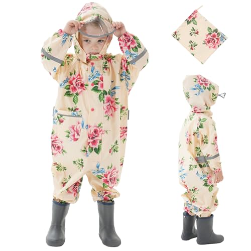Combinaison de pluie pour tout-petits anti-infiltration avec bande réfléchissante de sécurité