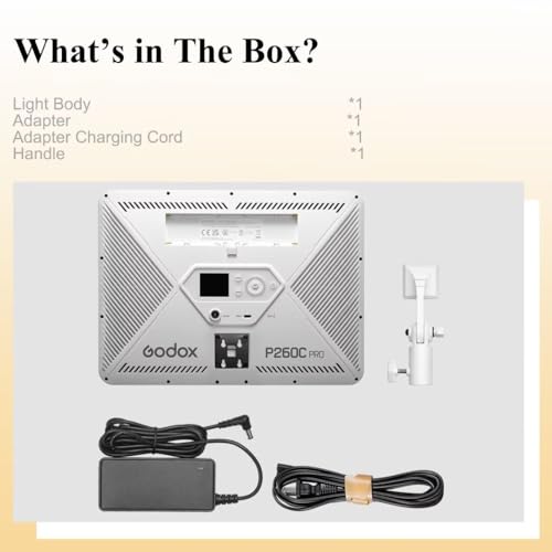 Godox P260C Pro LED Video Panel Light 45W Bi-Color 2800K- 6500K with NFC Automatic Pairing and APP Control by GODOX - Image 9