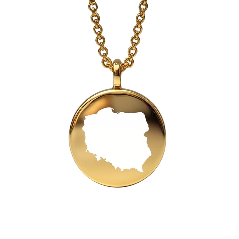 Colgante mapa de Piamonte y Cerdeña en plata y oro de 14k con diseño redondo de 24 mm LKB_MAP_529
