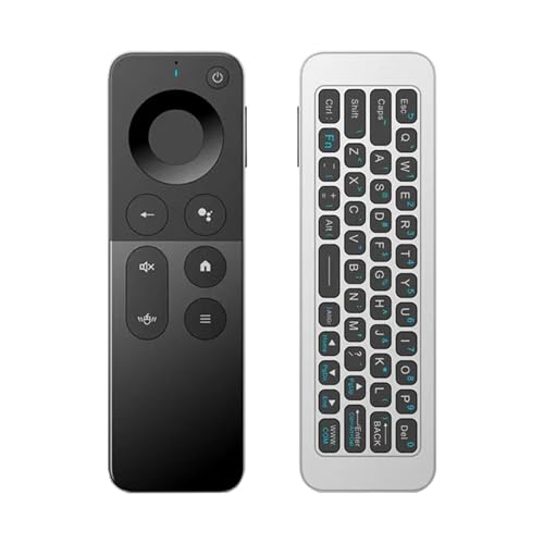 Bluetooth Air Mouse Remote Keyboard – Dual-Mode 2.4G & Bluetooth Mini Wireless Controller with 6-Axis Motion Control, Rechargeable Type-C, IR Learning for Android TV Box, HTPC, PC & Projector