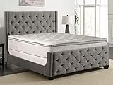 Greaton Medium Plush Pillowtop Innerspring Mattress And 8' Wood Box Spring/Foundation Set, Full