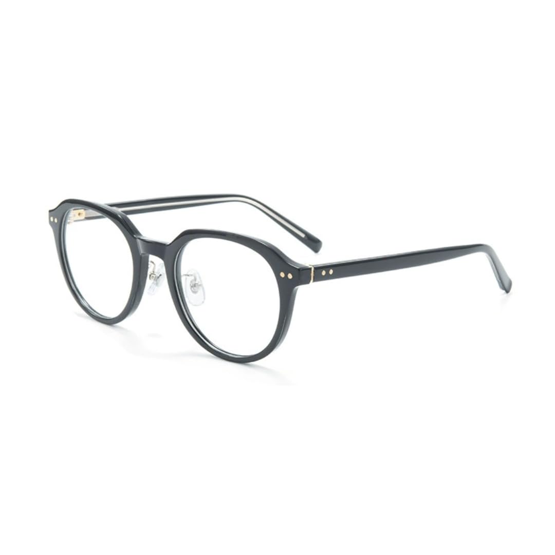 Owalne okulary męskie vintage z oprawkami z octanu damskie