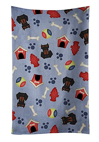 Toalla de cocina de dachshund para decorar tu hogar con alegría multicolor 2