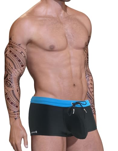 Wildmant Big Boy Pouch Swim Square Cut Blue3