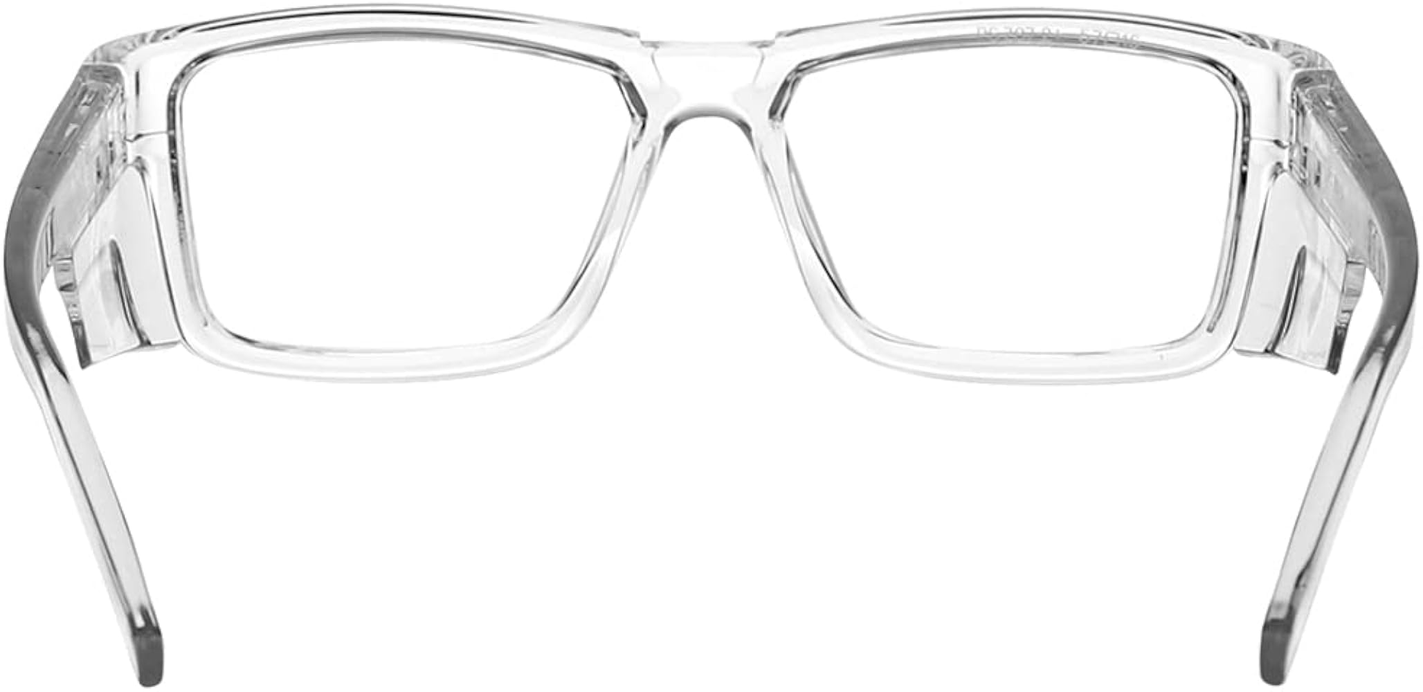 Semi-Rimless Safety Reading Glasses With Magnifier – ANSI Z87.1 Clear Bifocal Lenses