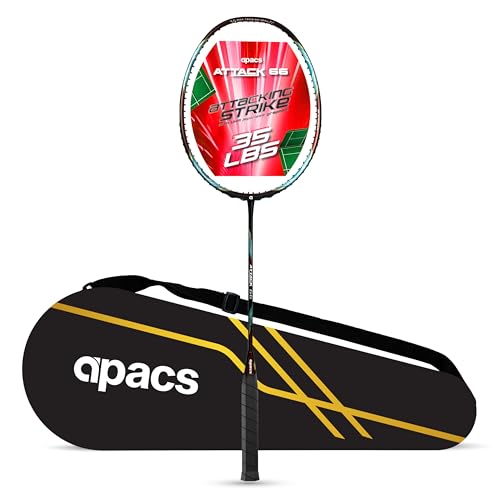 Apacs Attack 66 35LBS 5U Badminton Racket Red 15.88 kg - Image 2