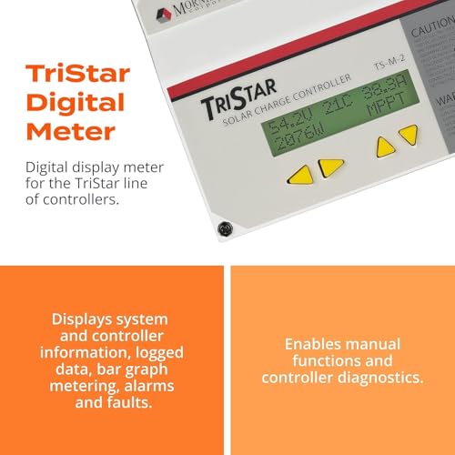 Image of Morningstar Tristar Meter-2 Digital Meter Display, Controller-Mounted