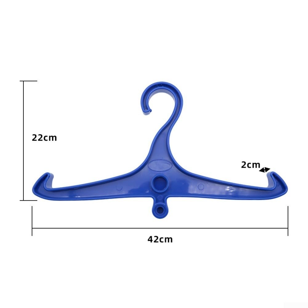 Honseadek Percha para traje de buceo con regulador de rosca DIN, estante resistente para almacenamiento de manguera de traje seco (azul)