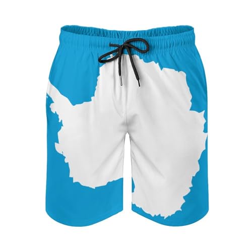 Zakqeik Slovakia Flag Mens Swim Trunks Quick Dry Swim Shorts with Pockets Funny Beach Shorts2