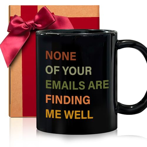ZWV Work Coffee Mug Gifts for Boss, None of Your