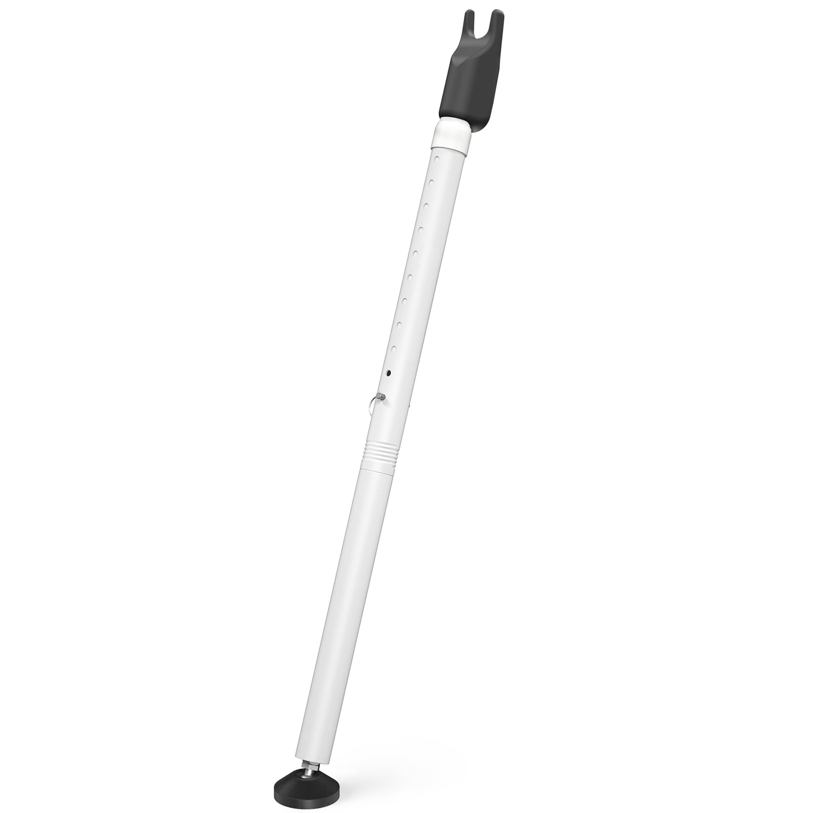 Photo 1 of Sliding Glass Door Security Bar, Patio Door Barricade Security Bar, Apartment BarSliding Door Security Bar, Door Jammer, White, 1 Pack