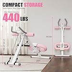 Abdominal Trainers - Adjustable Ab Trainer Machine, Foldable Abdominal Workout Equipment with Knee Protection - Home Gym Core Strength Trainer for Men & Women - Image 3