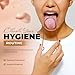 Tongue Scraper for Adults by HOKIN (Copper 2Pcs Oral Care Pack), Copper Tongue Cleaners Reduce Bad Breath, 100% Copper Tough Scrapers Men and Women Hygiene Product