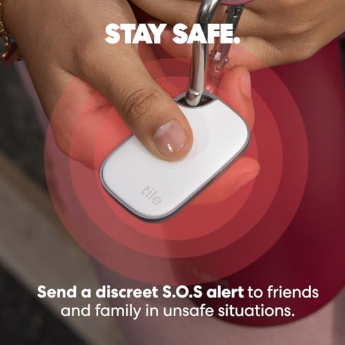 undefined Tile by Life360 Pro - Powerful Bluetooth Tracker, Key Finder and Item Locator for Keys Bags, and More. Both iOS and Android Compatible. Phone Finder. 4-Pack (Black/White) の商品画像 5