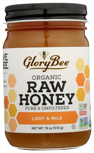 Miel Orgánica Cruda GloryBee Clover Blossom 18 oz