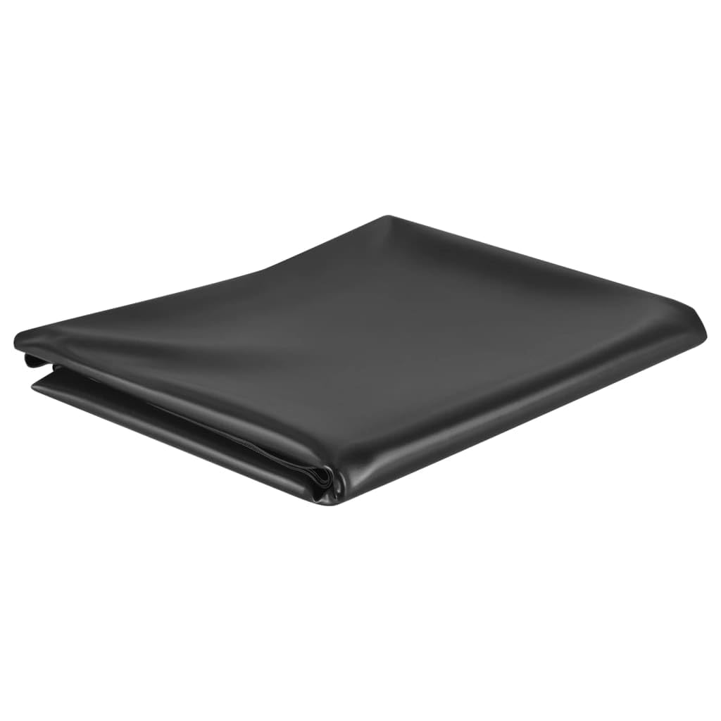 Teichfolie Schwarz PVC 0,5 mm 2x4 m hochelastisch reißfest UV-beständig für Teichbecken Garten Outdoor Wasserspiel und Teichzubehör mit optimaler Abdichtung