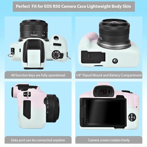 Funda para Cámara Canon EOS R50 de Silicona Suave miniatura 5