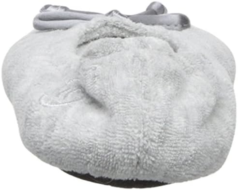 isotoner Women's Terry Ballet Flat W/Satin Bow, Heather Grey, 9.5-10.5 M US | Image 2