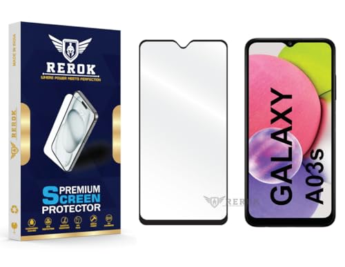 Image of Gorilla Tempered Glass Screen Protector Compatible with Samsung Galaxy A03s [Pack of 1] | Edge-to-Edge, Bubble-Free, Case Friendly, Easy Installation Kit