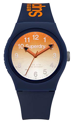 Superdry Mixte Adulte Analogique Quartz Montre avec Bracelet en Silicone SYG198UO Cover