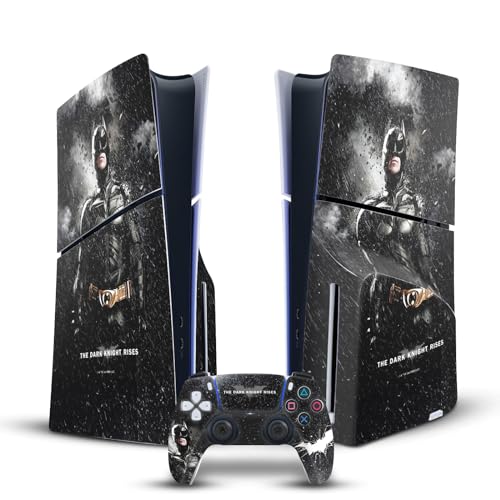 Skin Vinyle The Dark Knight Rises pour Console PS5 Slim Disc et Manette DualSense