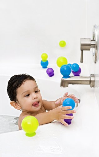 Boon Bubbles Suction Cup Giocatoli di Bagno, Blu