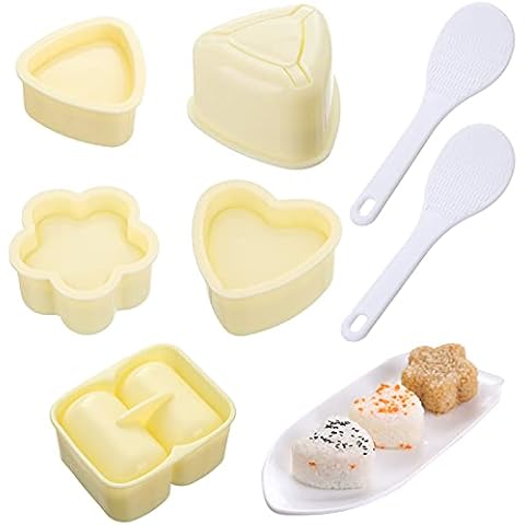 5 Pack DIMVKA Sushi Molds and Paddles Cover