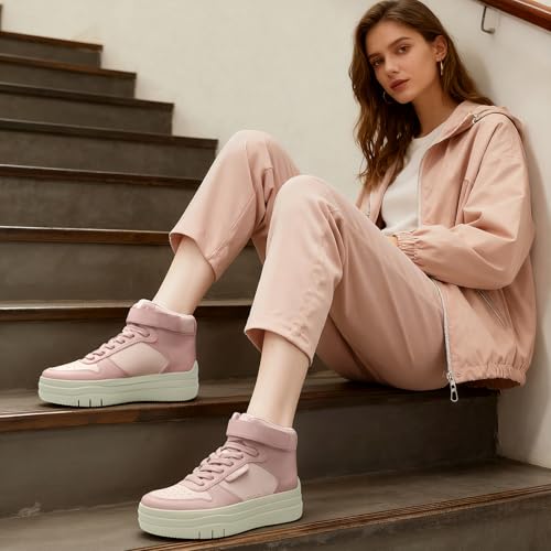 Image of Cestfini High Top Platform Sneakers for Women,Fashion Tennis Shoes