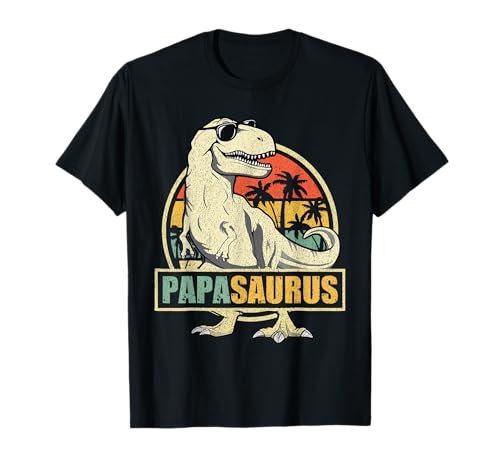 Vatertag papasaurus vintage t-rex dinosaur papa father's day t-shirt