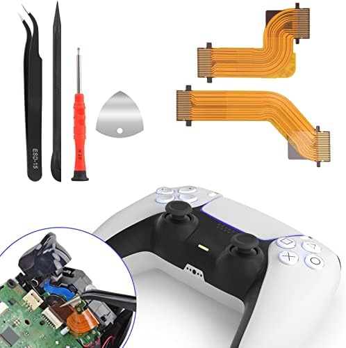 R2 L2 L1 R1 Flex Cable for Sony PlayStation 5 PS5 Connector Cable Replacement for PS5 Handle Controller Trigger Button Ribbon Cable(Left & Right)