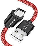Micro USB Cable Android, JSAUX(2-Pack 6.6FT)Micro USB to USB A High Speed Sync Charger Nylon Braided Cord for Samsung galaxy S6 S7 Edge J7 Note 5,Kindle,LG,Xbox,PS4,Camera,Smartphones and More(Red)