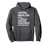 Soccer Player Definition Funny - Center Midfielder Mid Field Pullover Hoodie