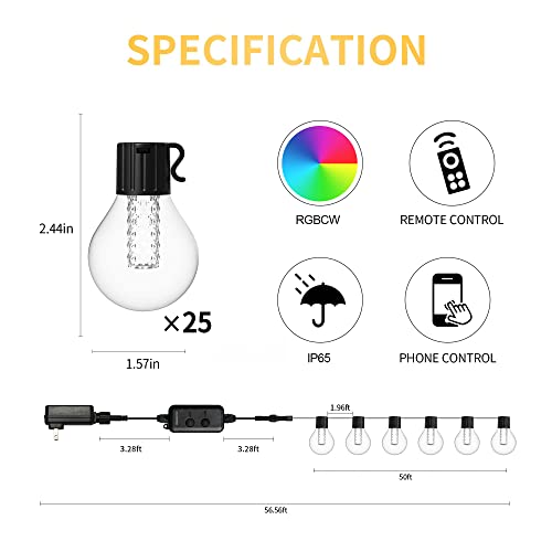 FrankEver Luci intelligenti per esterni Bluetooth