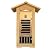 Outdoor Far Infrared Sauna, 1 Person Low EMF Indoor Home Sauna Canadian Hemlock Wood Dry Sauna 1400W/110V