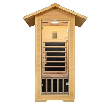 single person outdoor sauna