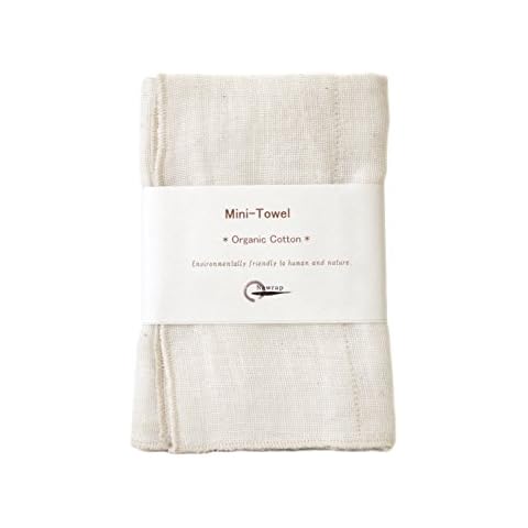IPPINKA Nawrap 100% Organic Cotton Baby Face Cloth, Durable, Absorbent and Quick-Dry, Ivory Cover